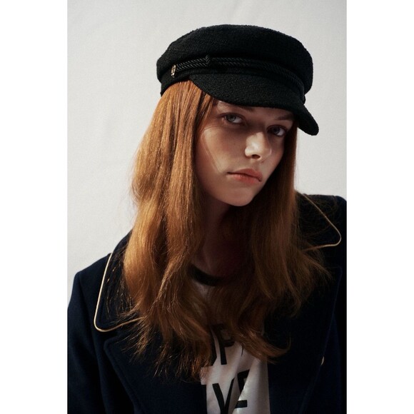 Anthropologie Maeve Peacoat Military Women Blue Jacket Preppy Retro Medium NWT - Picture 5 of 12